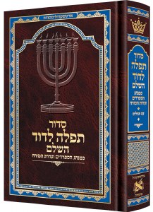 Picture of Artscroll Siddur Tefillah LeDavid Hebrew with Hebrew Instructions Mid Size Edut Mizrach [Hardcover]